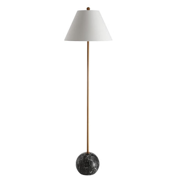 Miami 63.5" Minimalist Resin/Metal LED Floor Lampite - JONATHAN Y